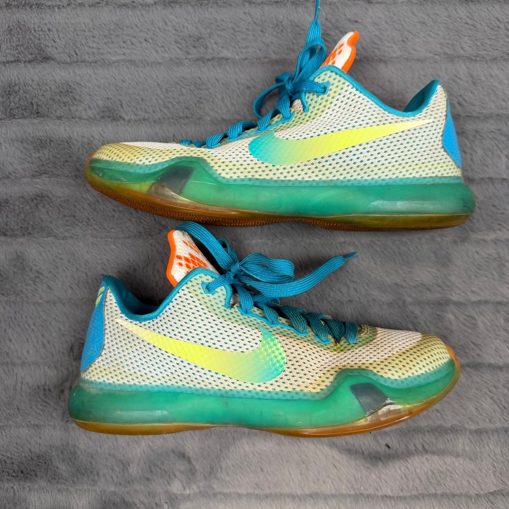 Nike Kobe 10 GS Easter Hot Lava Sunset Glow 726067-100 Kids Size 4.5Y
